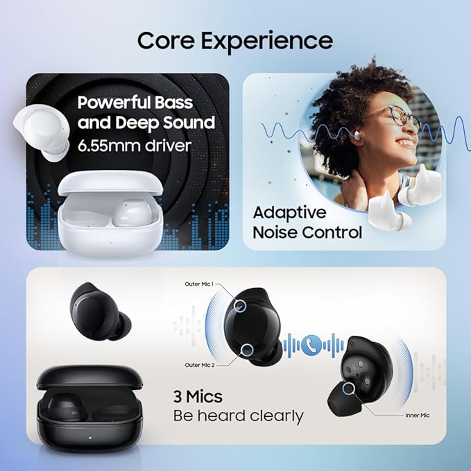 Samsung Galaxy Buds Core (Black) Galaxy AI Enabled in-Ear TWS with ANC