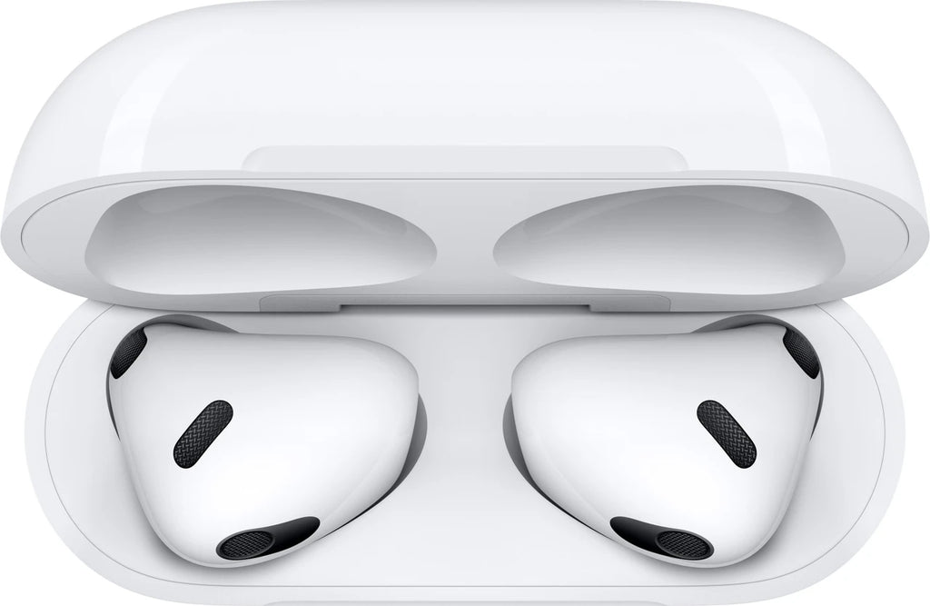 APPLE AirPods (3rd generation) with Lightning Charging Case Bluetooth Headset (White, True Wireless)